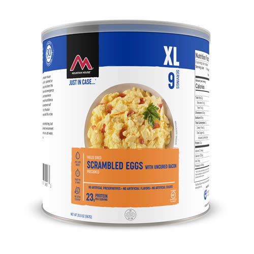 Mountain House #10 Can Scrambled Eggs with Bacon