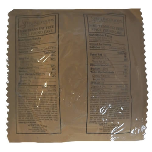 MRE Spice Pound Cake